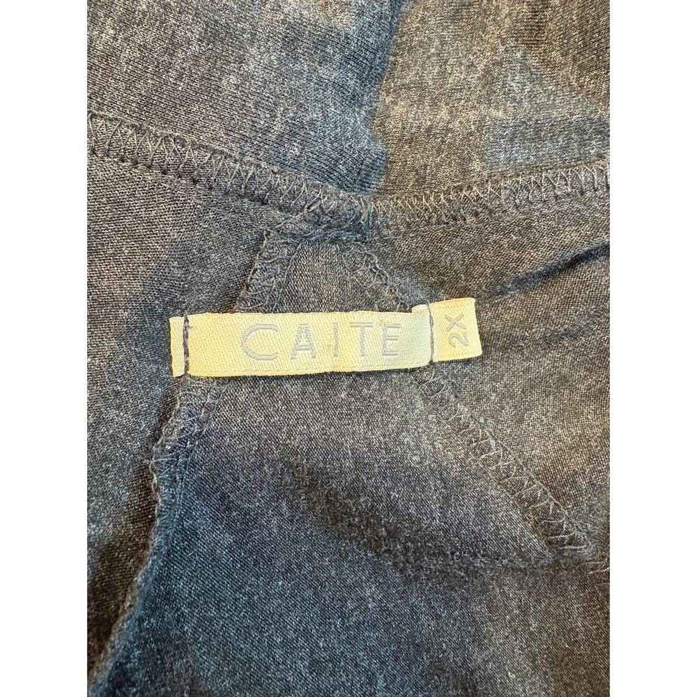 Caite Women's Gray Floral Embroidered Cardigan Duster Size 2X - Picture 14 of 16